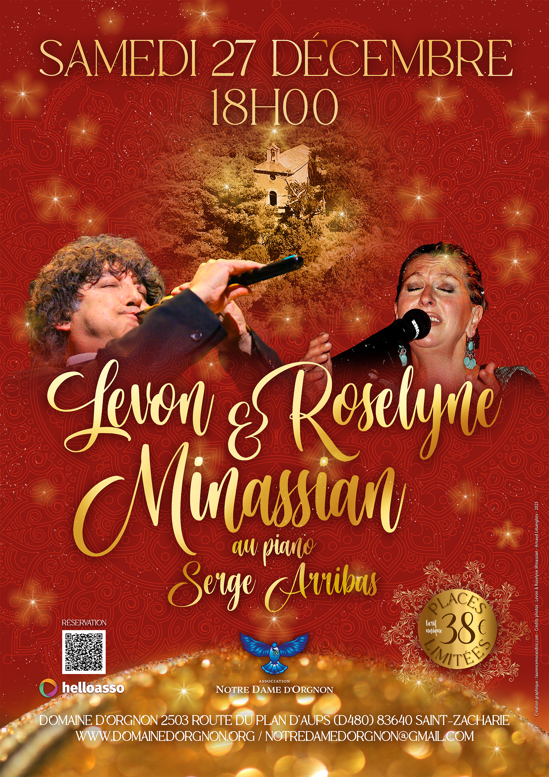 Concert de Levon & Roselyne Minassian accompagnés de Serge Arribas